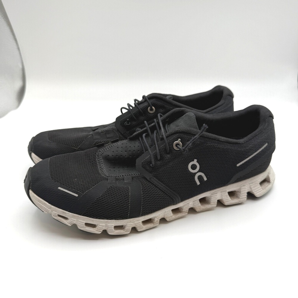 On Cloud Running Shoes Womens 11 Black White Lightweight Breathable Sneakers